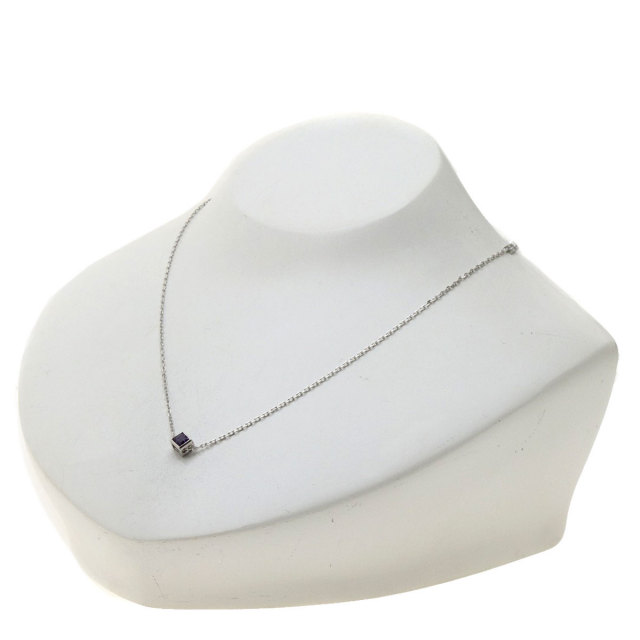 GUCCI グッチ G ロゴキューブ アメジスト ネックレス K18ホワイト  