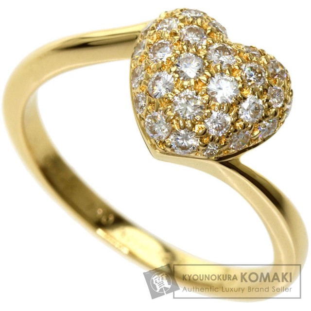 CARTIER カルティエ ハートシェイプ ウィズ パヴェ ダイヤモンド #56  