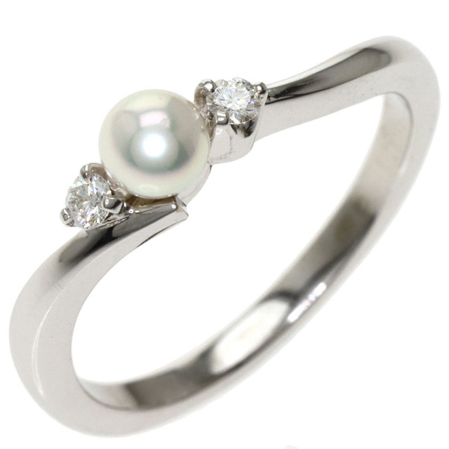みみ様 MIKIMOTO パール＆ダイヤモンドリング MIKIMOTO - ミキモト 真珠 10.5mm！ リング パール ダイヤ