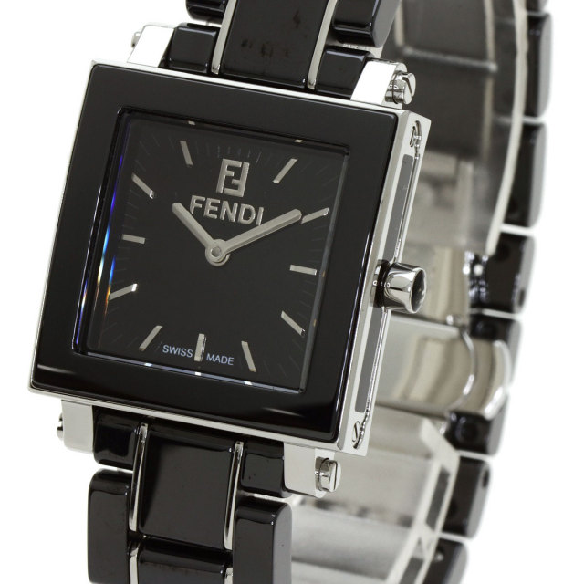 FENDI フェンディ 6200L クアドロ セラミック 腕時計 ステンレス 