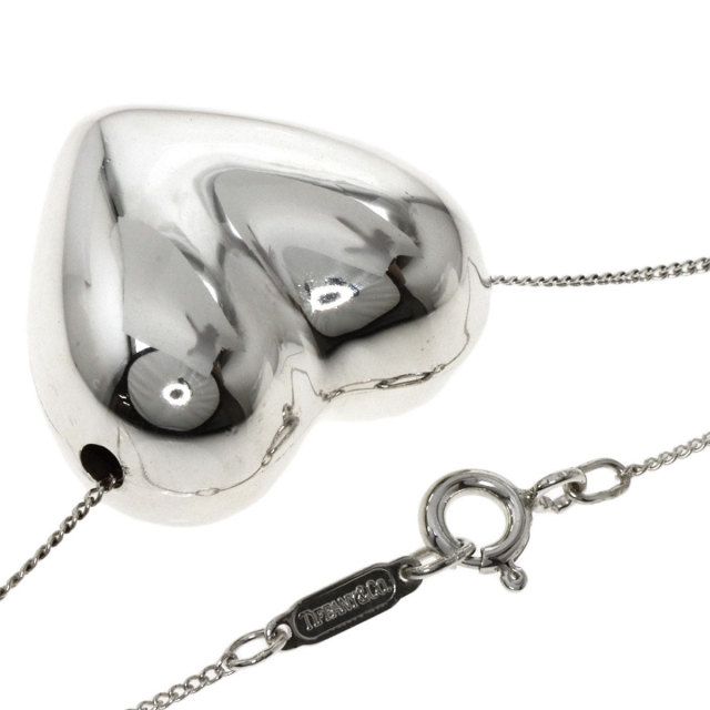 TIFFANY&Co. ティファニー ピンチドハート ネックレス シルバー レディース