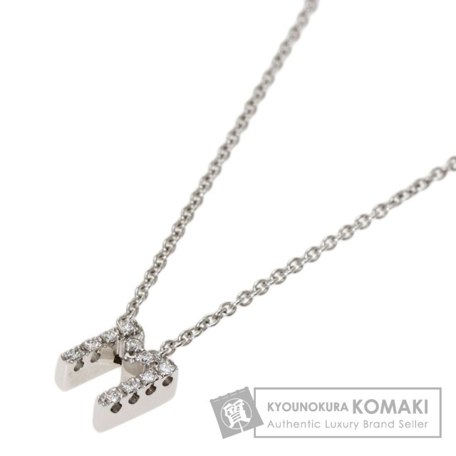 Ponte Vecchio ポンテヴェキオ イニシャル M ダイヤモンド ネックレス 