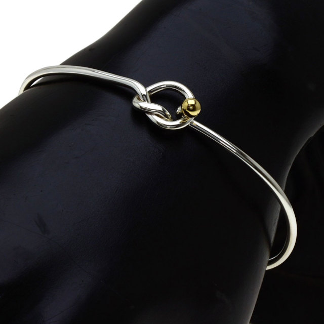 Tiffany&Co ティファニー ラブノット バングル ブレスレット TIFFANY&Co. 新品同様 ティファニー ラブ ノット バングル