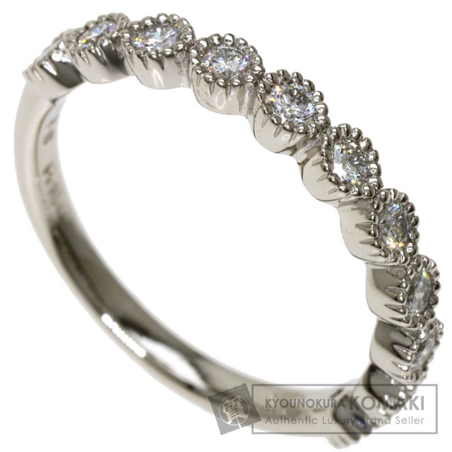 agete アガット ハーフ エタニティ エタニティ リング・指輪 プラチナ  