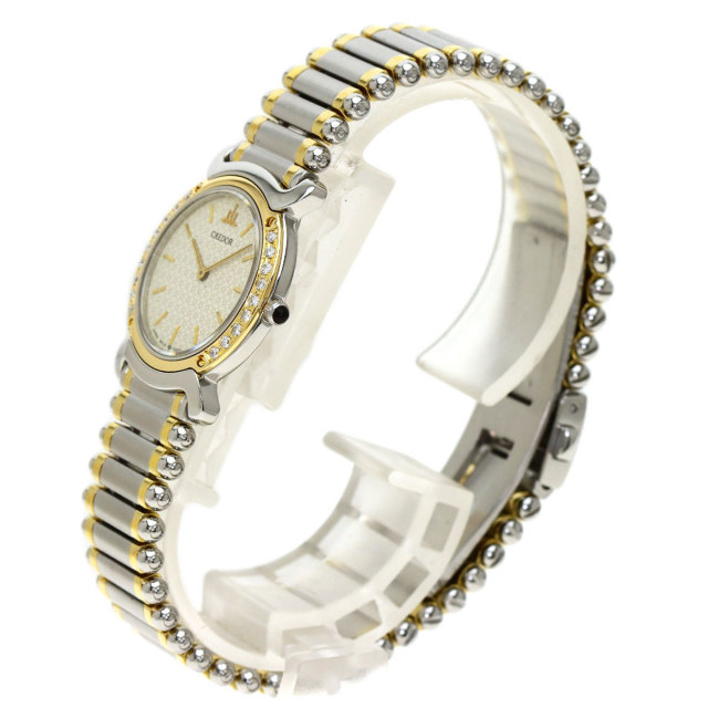 SEIKO セイコー 5A70-0210 クレドール リネアクルバ ダイヤモンド 