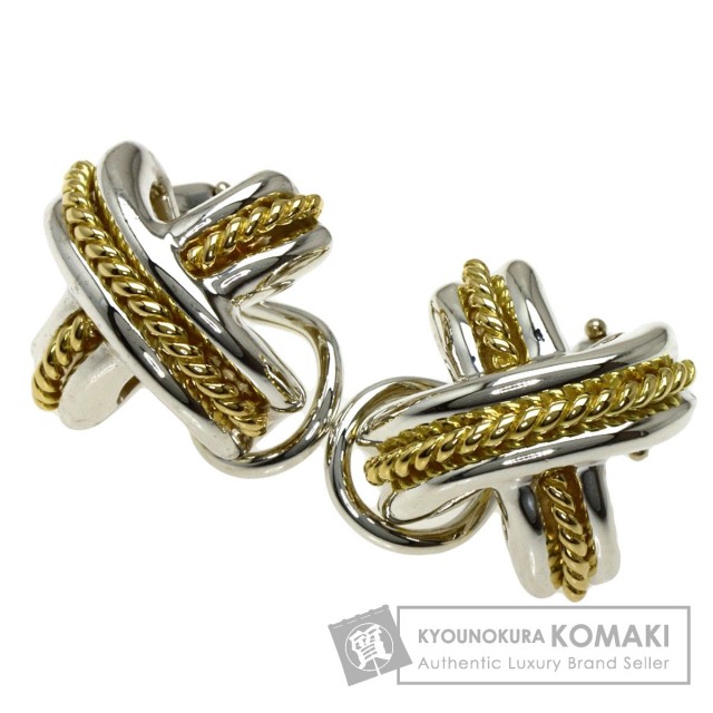 TIFFANY&Co. ティファニー シグネチャー クロス イヤリング シルバー 