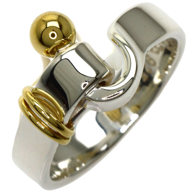 TIFFANY&Co. ティファニー フック&アイ リング・指輪 シルバー/K18YG