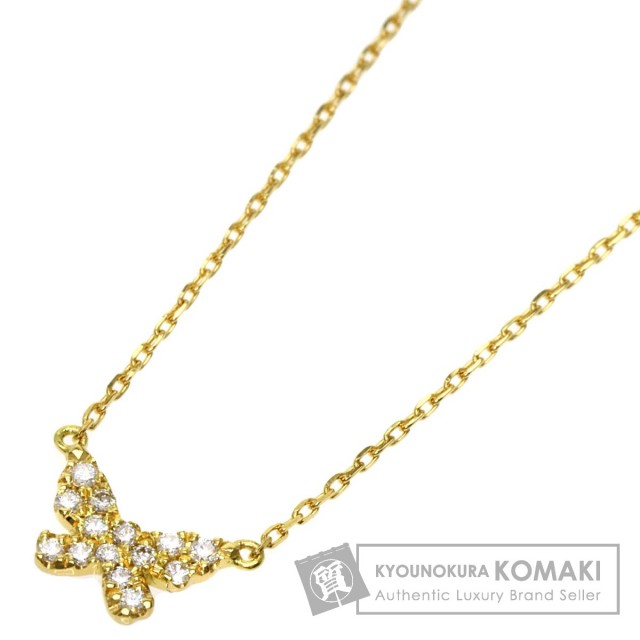 AHKAH アーカー バタフライモチーフ パヴェダイヤモンド ネックレス  