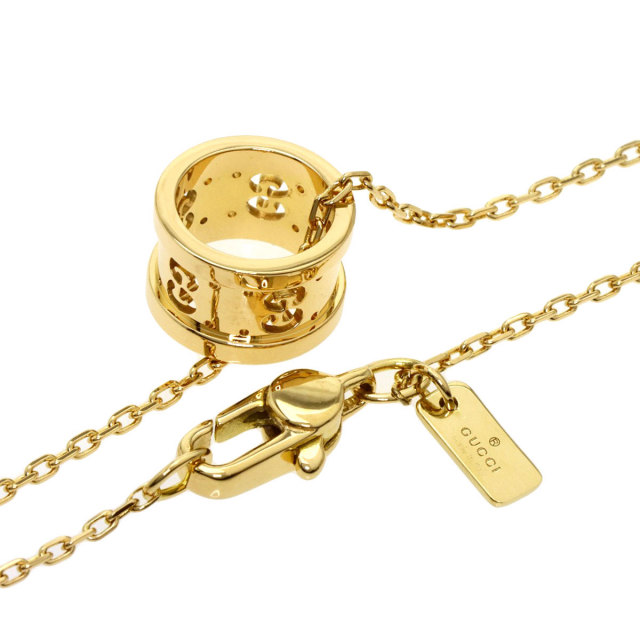 GUCCI グッチ アイコントワール ネックレス K18イエローゴールド 