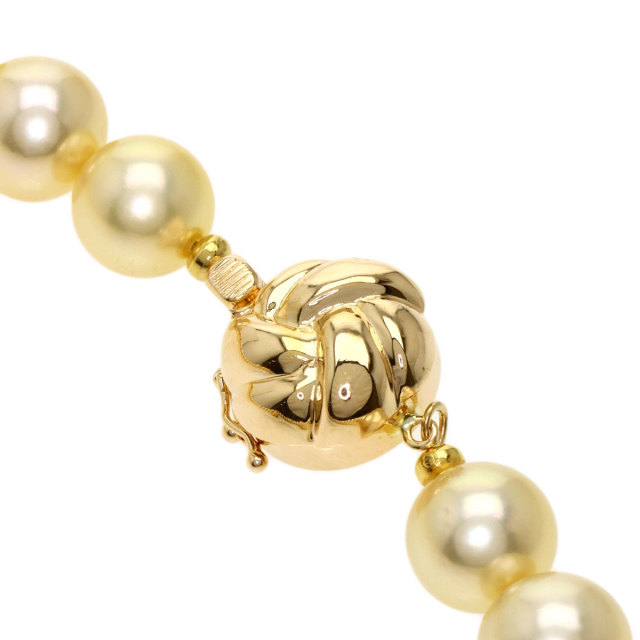 【お値下げ】K14　ゴールデン南洋真珠ネックレス・イヤリング K14ゴールデン南洋真珠ネックレス・イヤリング