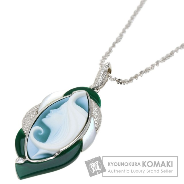0.12ct カメオ ダイヤモンド エルヴィン・ポーリー ネックレス K18 