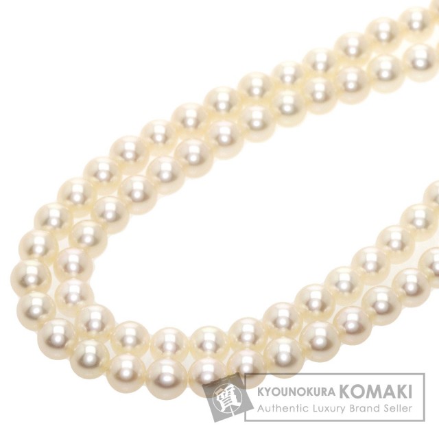 TASAKI タサキ 2連 ベビーパール 真珠 ネックレス シルバー レディース