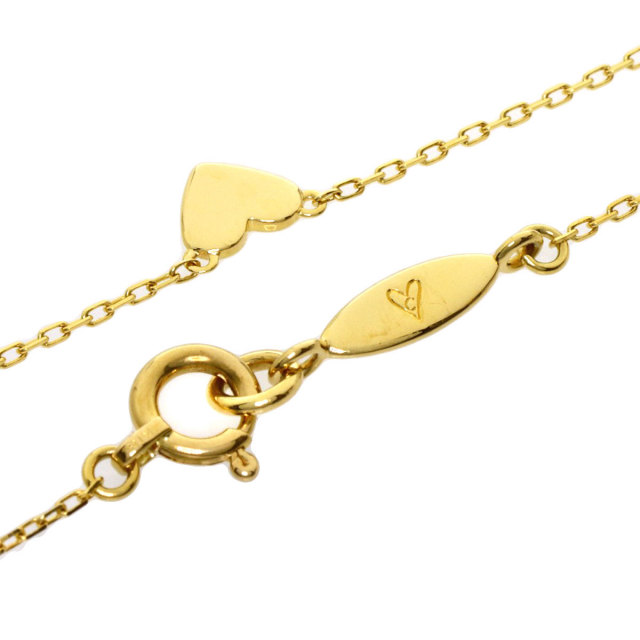 AHKAH アーカー ハートモチーフ ネックレス K18イエローゴールド  