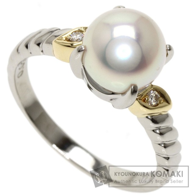 TASAKI タサキ パール 真珠 ダイヤモンド リング・指輪 プラチナPT900 