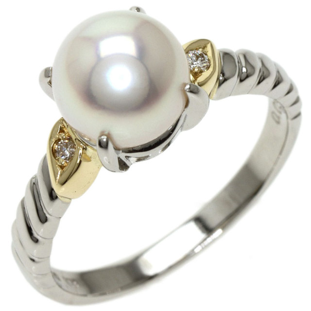 TASAKI タサキ Pt900 パール ダイヤモンド リング プラチナ TASAKI タサキ 田崎 リング 指輪 PT900 プラチナ ホワイト
