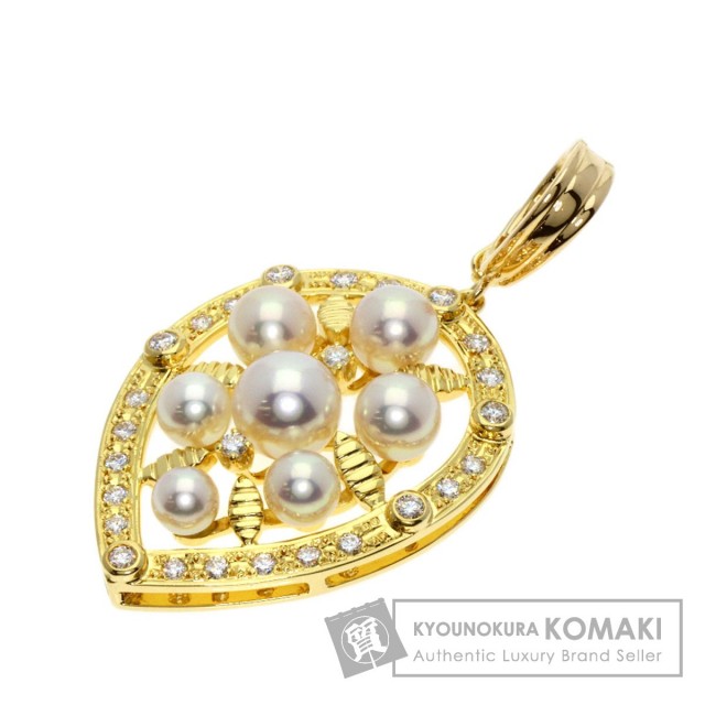 MIKIMOTO ミキモト パール 真珠 ダイヤモンド ペンダントトップ K18 