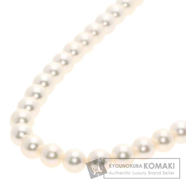 【極上のテリ】タサキ　K14 WG アコヤ　本真珠　ネックレス　パール　シルバー TASAKI タサキ アコヤパール 真珠 ネックレス K14ホワイト