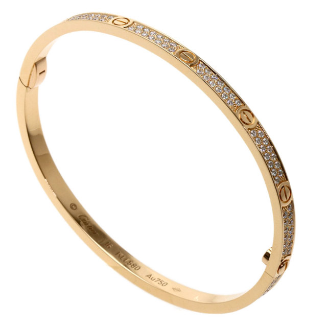 Cartier (カルティエ) LOVE BRACELET PAVE DIAMONDS K18 Au750 ラブ  