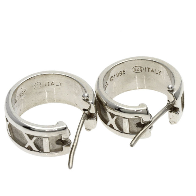 TIFFANY&Co. ティファニー アトラス フープ ピアス シルバー レディース