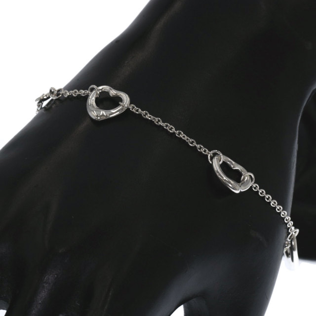 TIFFANY&Co. ティファニー オープンハート 5P ブレスレット シルバー  
