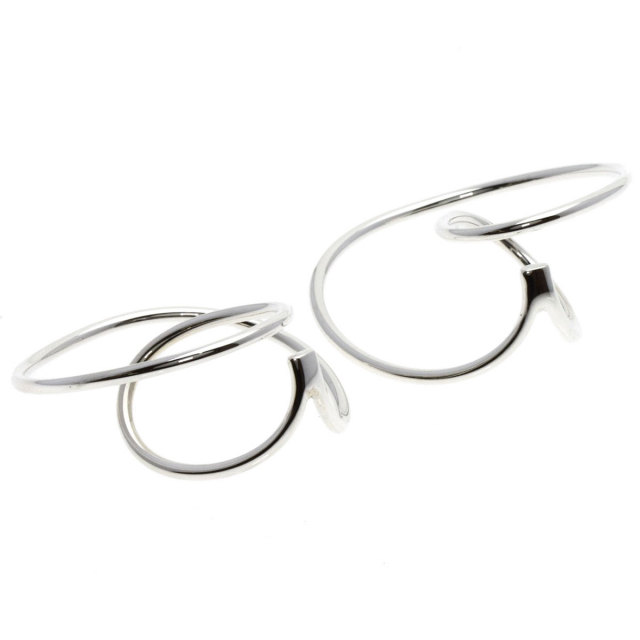 Georg Jensen ジョージジェンセン アライアンス M イヤリング シルバー 