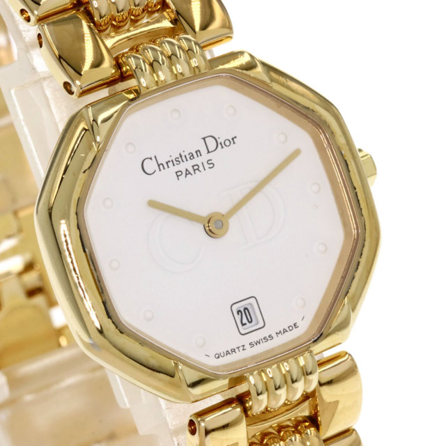 CHRISTIAN DIOR クリスチャンディオール D48-153 オクタゴン 腕時計 GP 