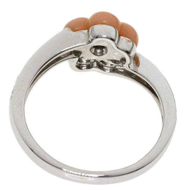 Ponte Vecchio ポンテヴェキオ フラワーモチーフ サンゴ 珊瑚 リング  