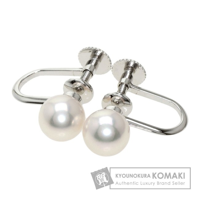 POLA ポーラ アコヤパール 真珠 イヤリング K14ホワイトゴールド  