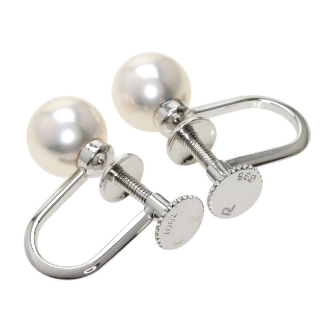 POLA ポーラ アコヤパール 真珠 イヤリング K14ホワイトゴールド  