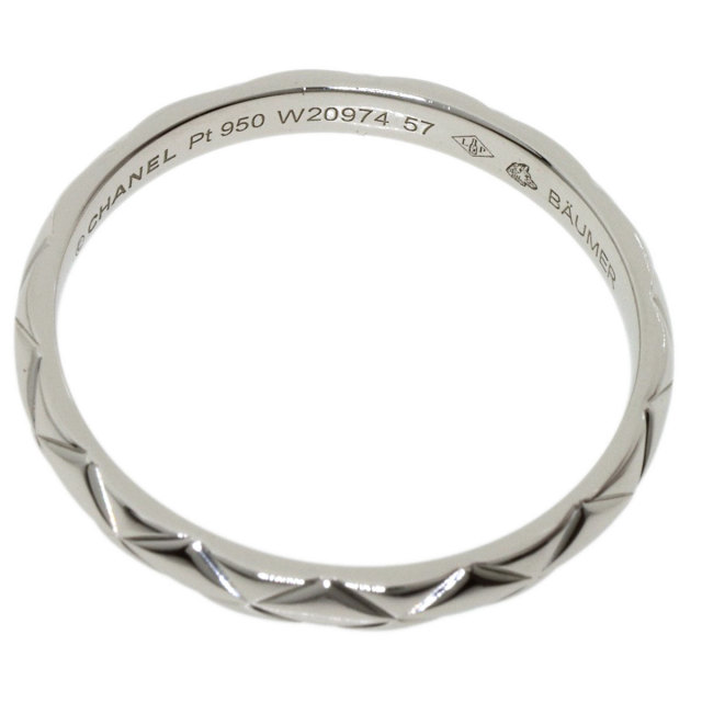 CHANEL シャネル マトラッセリング #57 リング・指輪 プラチナPT950  