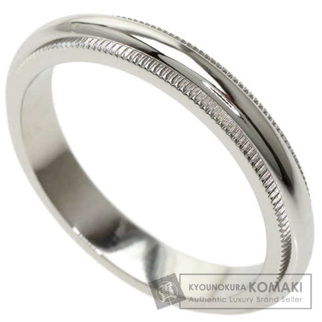 TIFFANY&Co. ティファニー ミルグレイン リング・指輪 プラチナ