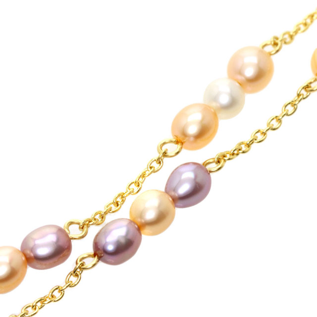 TASAKI タサキ 淡水パール 真珠 ブレスレット K18イエローゴールド 
