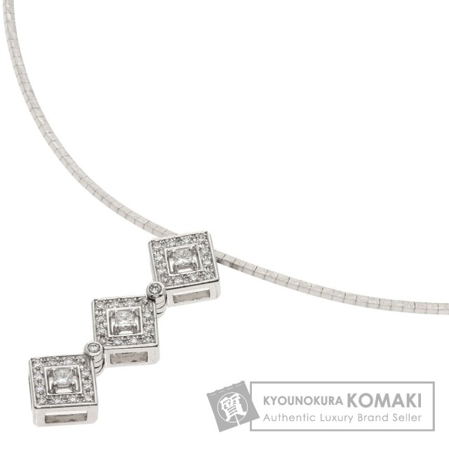 TASAKI タサキ ダイヤモンド ネックレス K18ホワイトゴールド レディース