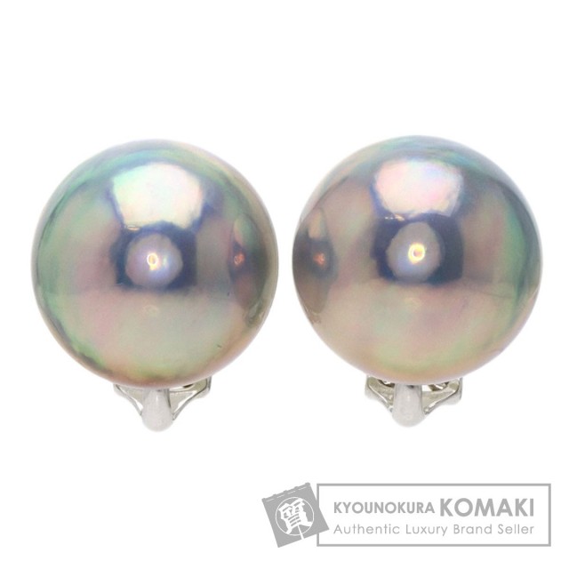 TASAKI タサキ マベパール 真珠 イヤリング K18ホワイトゴールド 