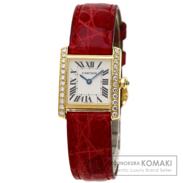 CARTIER カルティエ WE100151 タンクフランセーズ SM 腕時計 K18  