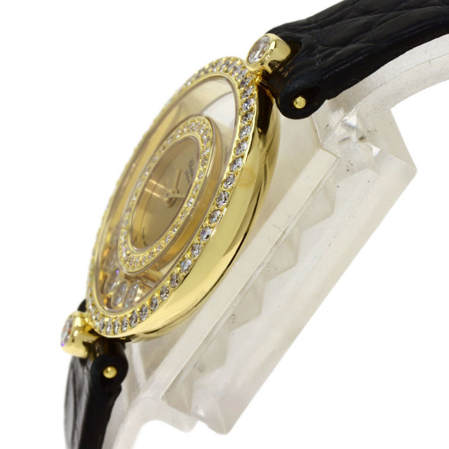 Chopard ショパール 20/3957 ハッピーダイヤモンド 腕時計 OH済 K18  