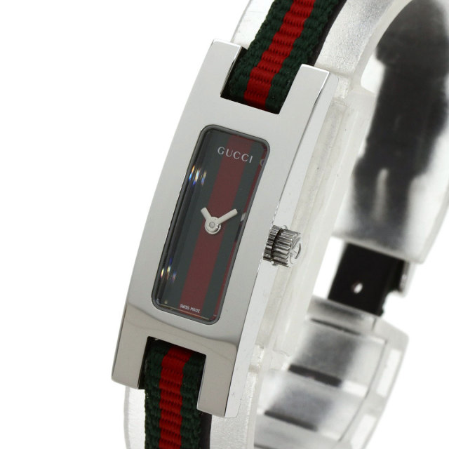 GUCCI グッチ 3900L シェリーライン 腕時計 ステンレススチール/革  