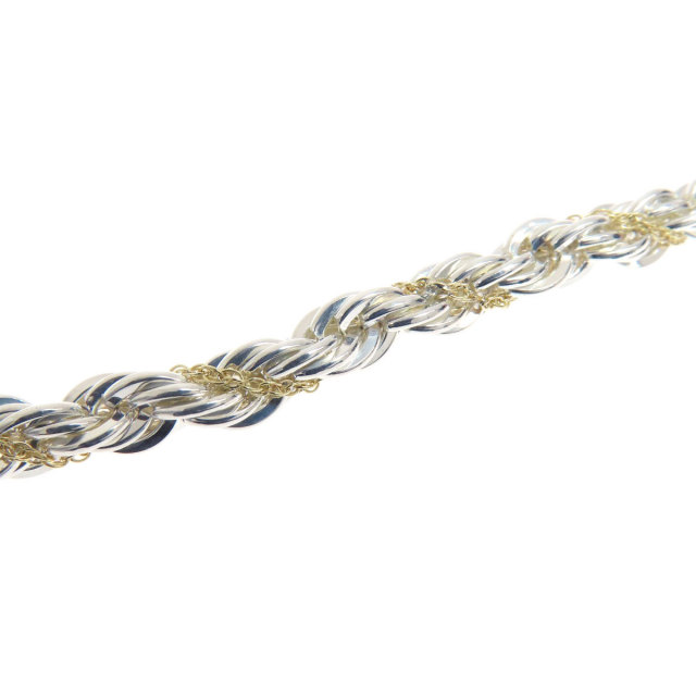 TIFFANY&Co.ティファニー ツイストロープピアス シルバー×ゴールド TIFFANY&Co.ティファニー ツイストロープピアス シルバー