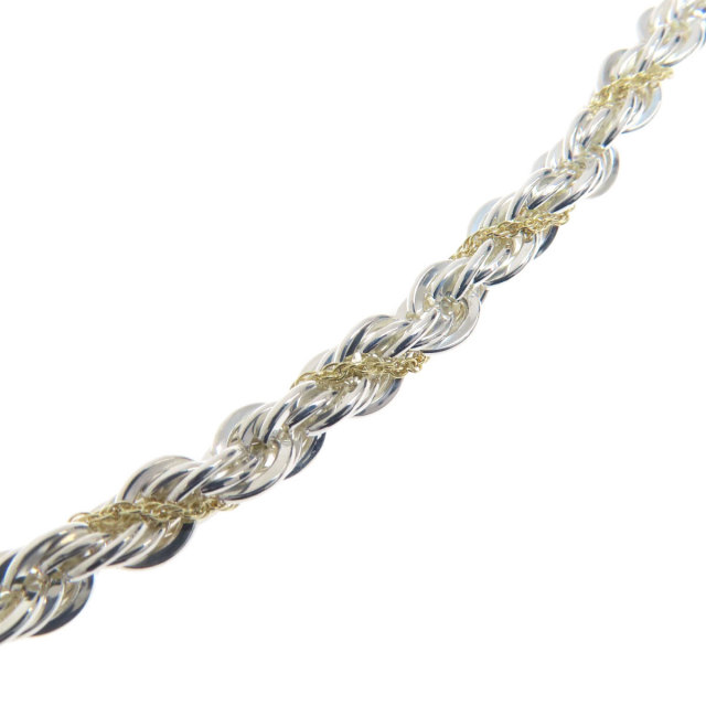 TIFFANY&Co. ティファニー ロープ ツイスト ネックレス シルバー/K18YG
