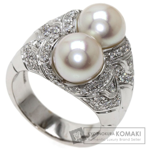 BVLGARI ブルガリ パッソドッピオ パール 真珠 ダイヤモンド リング  