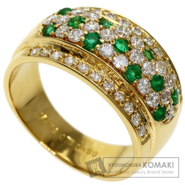 TASAKI タサキ エメラルド ダイヤモンド リング・指輪 K18イエロー 