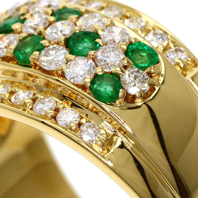 TASAKI タサキ エメラルド ダイヤモンド リング・指輪 K18イエロー  
