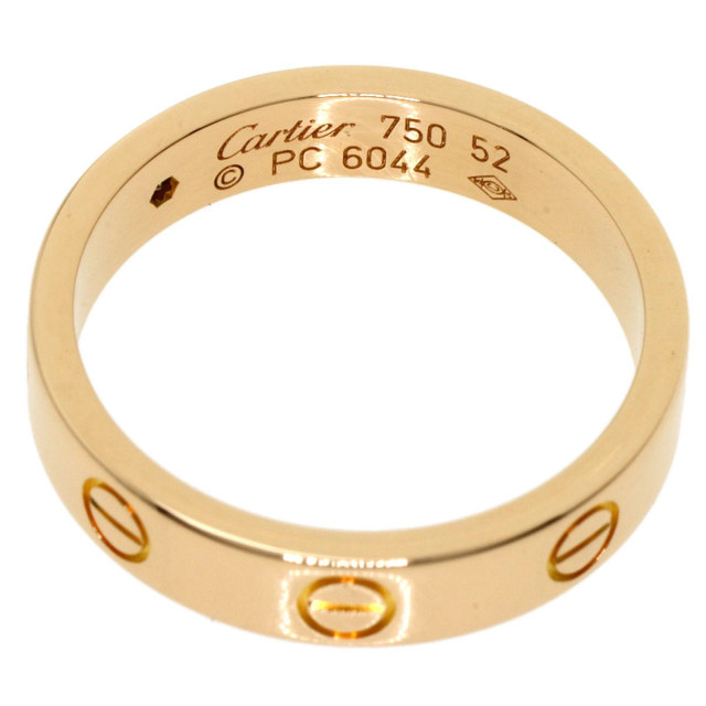 【Cartier】ミニラブリング　750ゴールド ＃52 LOVE カルティエ Cartier】ミニラブリング750ゴールド ＃52 LOVE カルティエ
