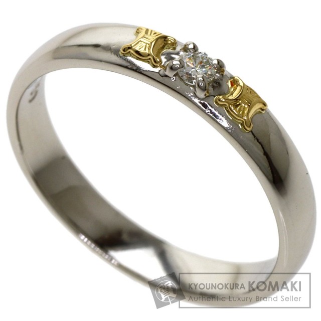 CELINE セリーヌ ダイヤモンド リング・指輪 プラチナPT900/K18YG  