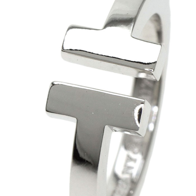 TIFFANY&Co. ティファニー Tスクエア リング・指輪 K18ホワイト 