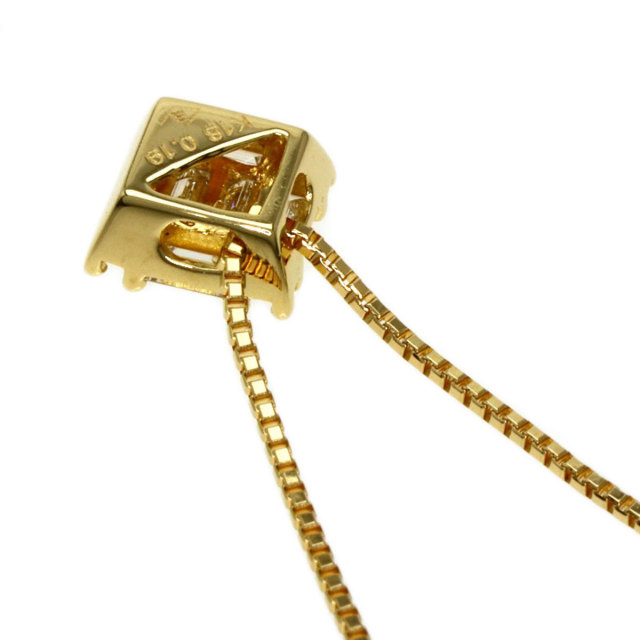0.19ct ベルシオラ ダイヤモンド ネックレス K18イエローゴールド 1.7g 