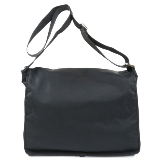 FENDI フェンディ ロゴプレート ショルダーバッグ ナイロン素材 レディース 