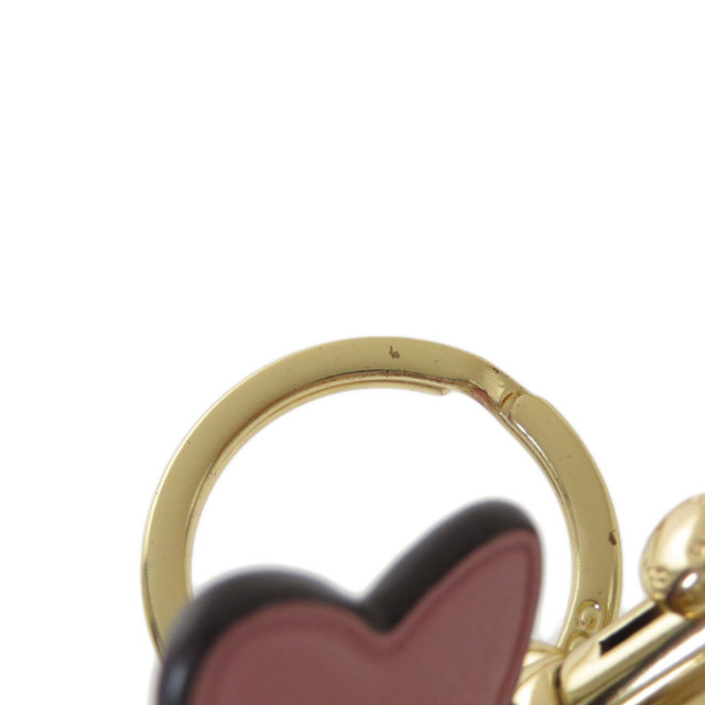COACH コーチ フラワーモチーフ チャーム キーホルダー レザー