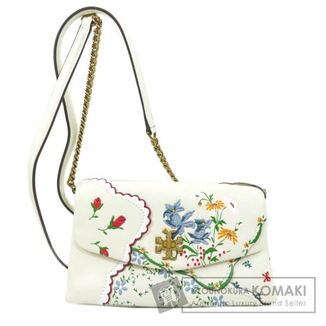 Tory Burch トリーバーチ ショルダーウォレット フラワーモチーフ  