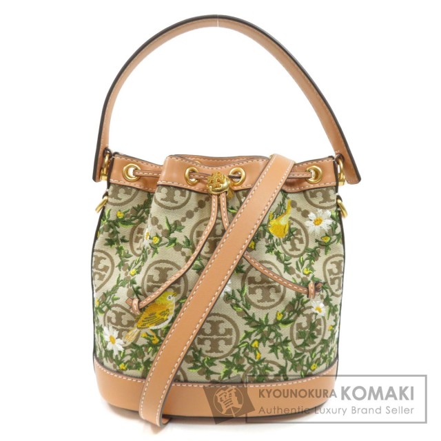 Tory Burch トリーバーチ 2WAY 鳥モチーフ ハンドバッグ キャンバス  